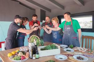 Cooking class in an olive grove 